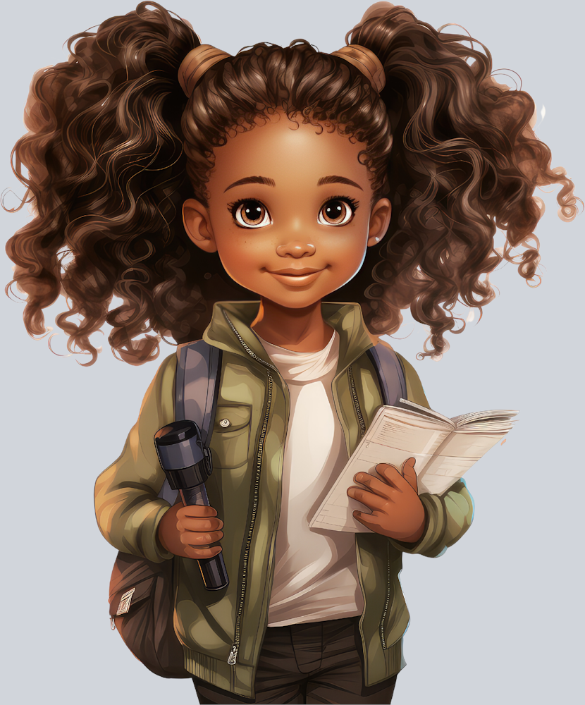 Cute Black Girl Back To School 23 - STK01558