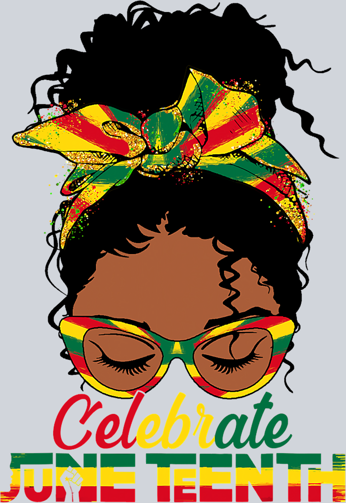 Messy Bun Mama Juneteenth - STK04260