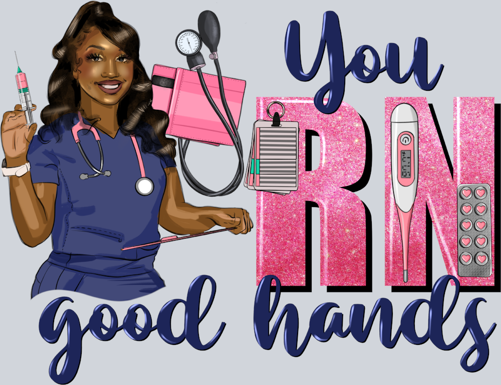 Black Woman You Rn Good Hands - STK00992