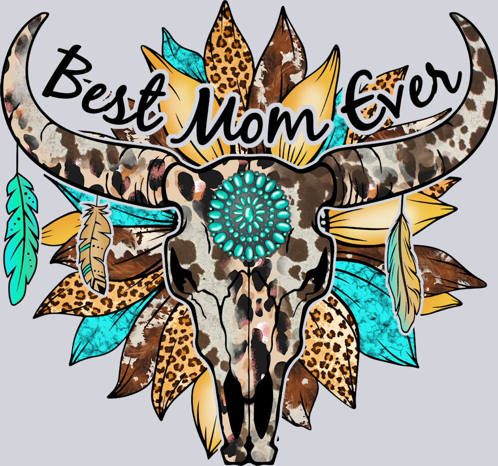 Best Mom Ever Skull - STK00551