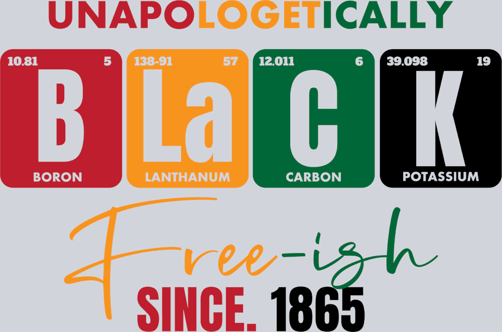 Unapologetically Black Free Ish Black - STK06214