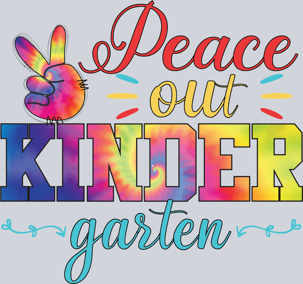 Peace Out Kinder Garten - STK04802