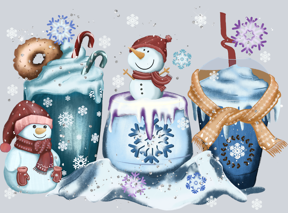 Snowman Frozen Drinks - STK05566