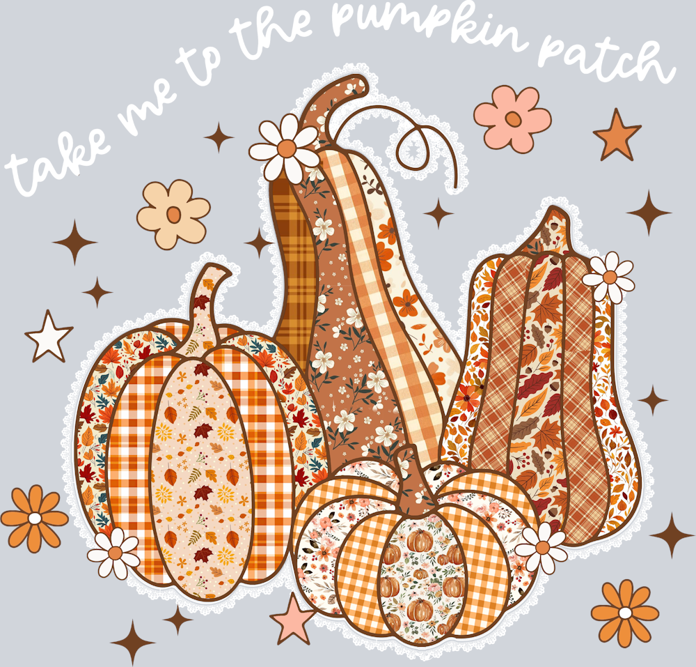 Fall Take Me To The Pumpkin Patch - White - STK07379