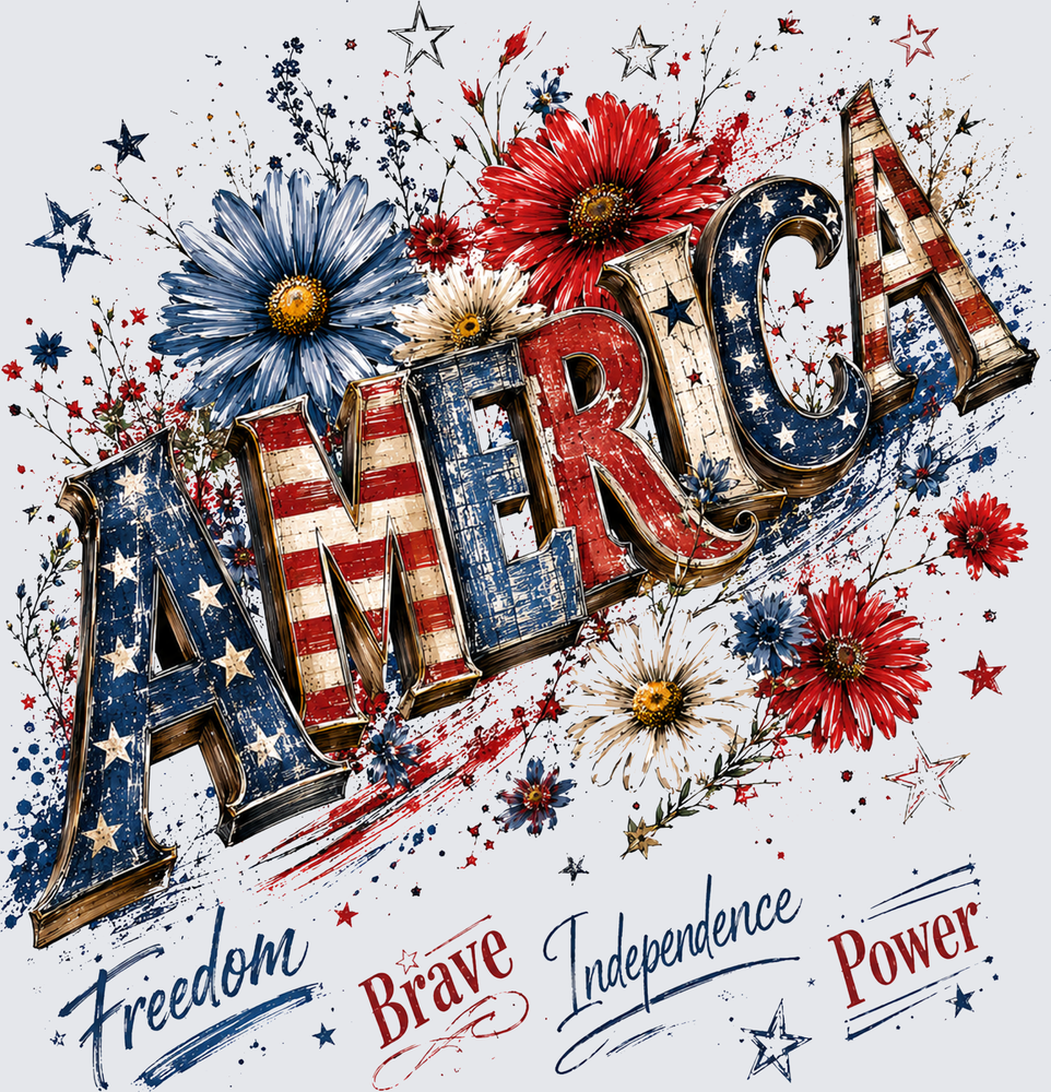 America Freedom Brave Independence Power - STK07784