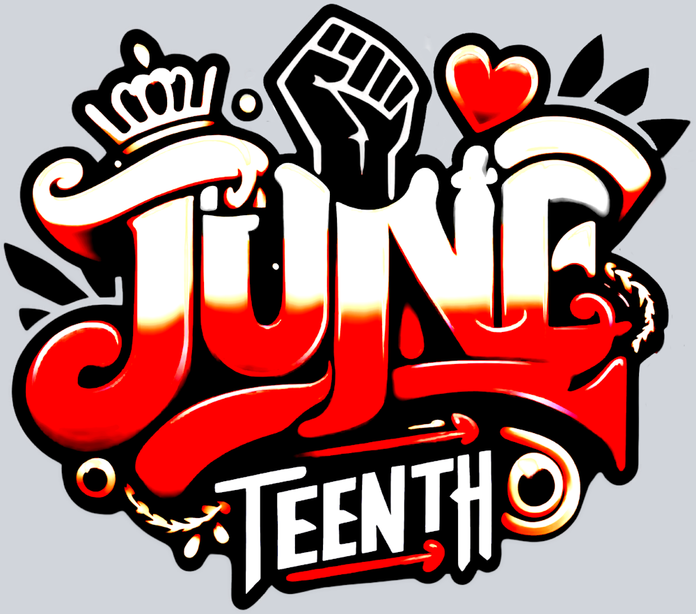 Juneteenth Graffiti Airbrush Red And White - STK03393