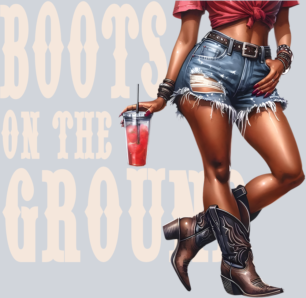 Boots On The Ground Denim Shorts - STK01089