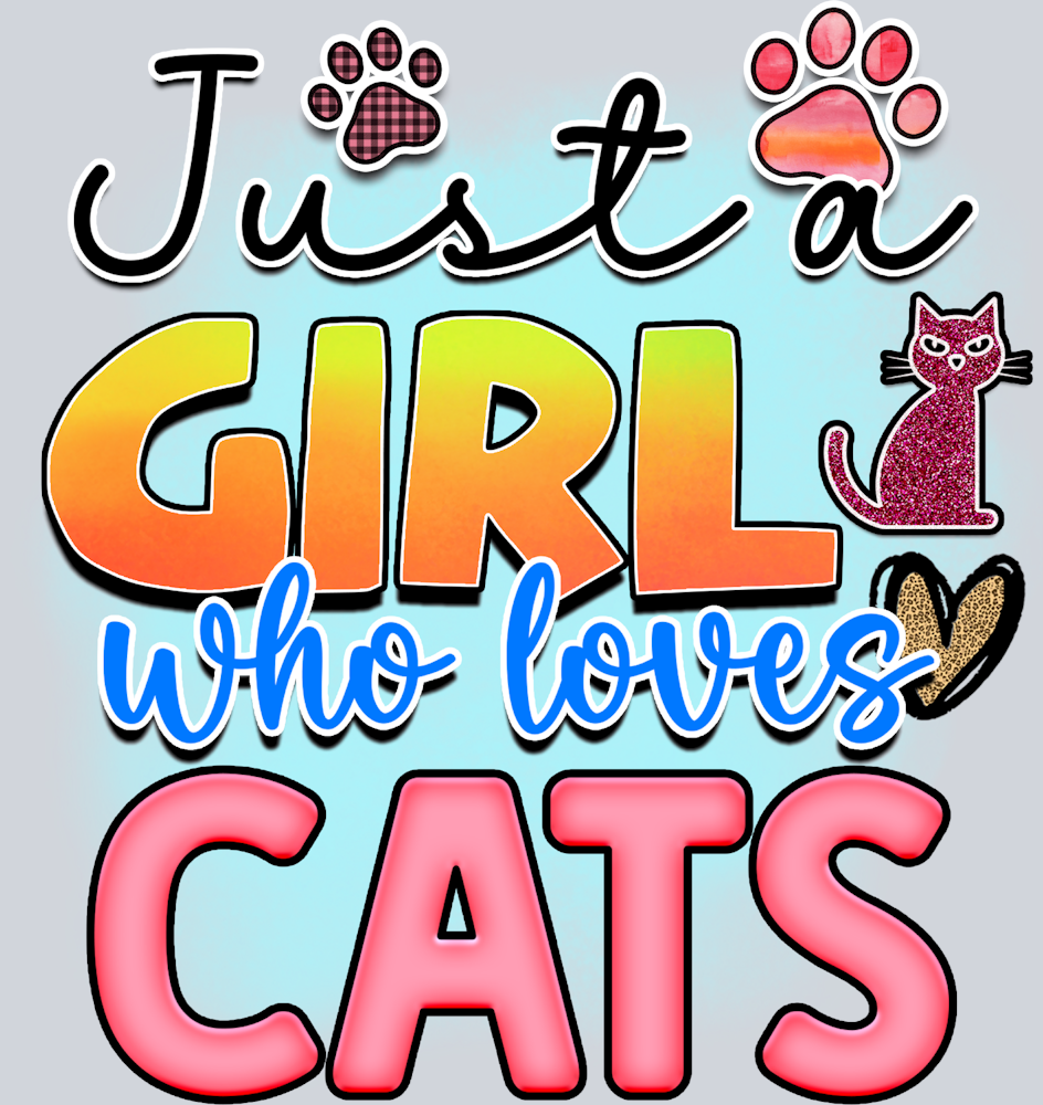 Pets Just A Girl Who Loves Cats - STK04868
