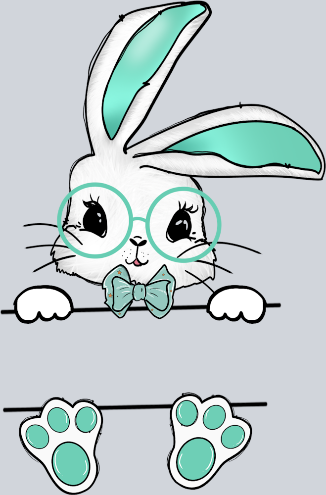 Easter Bunny Name Plate 4 - STK06973