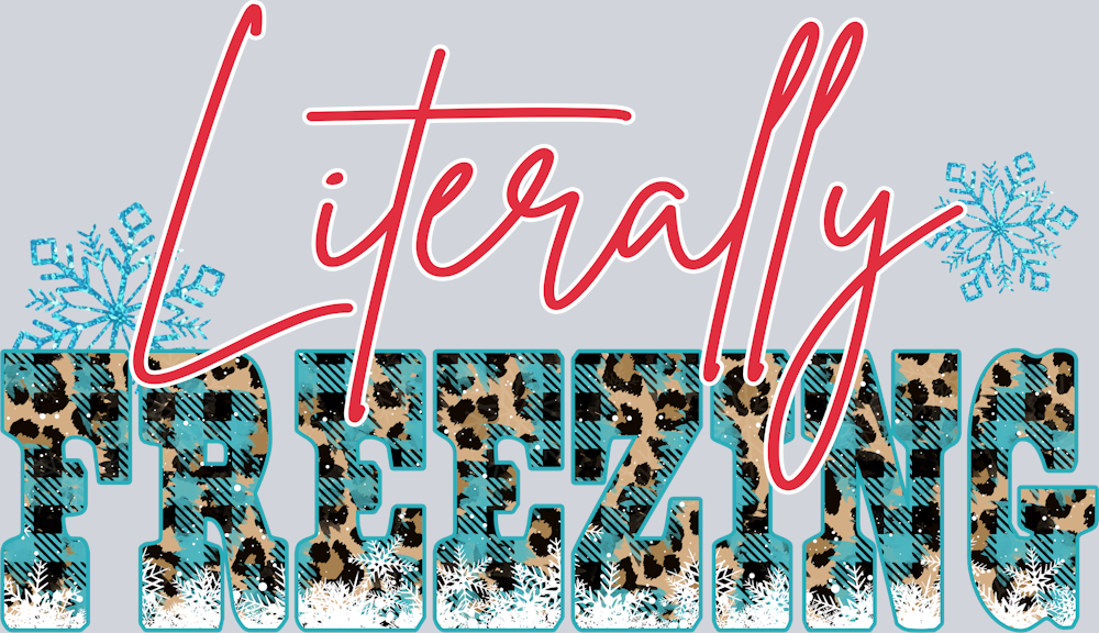 Literally Freezing Leopard - STK03613