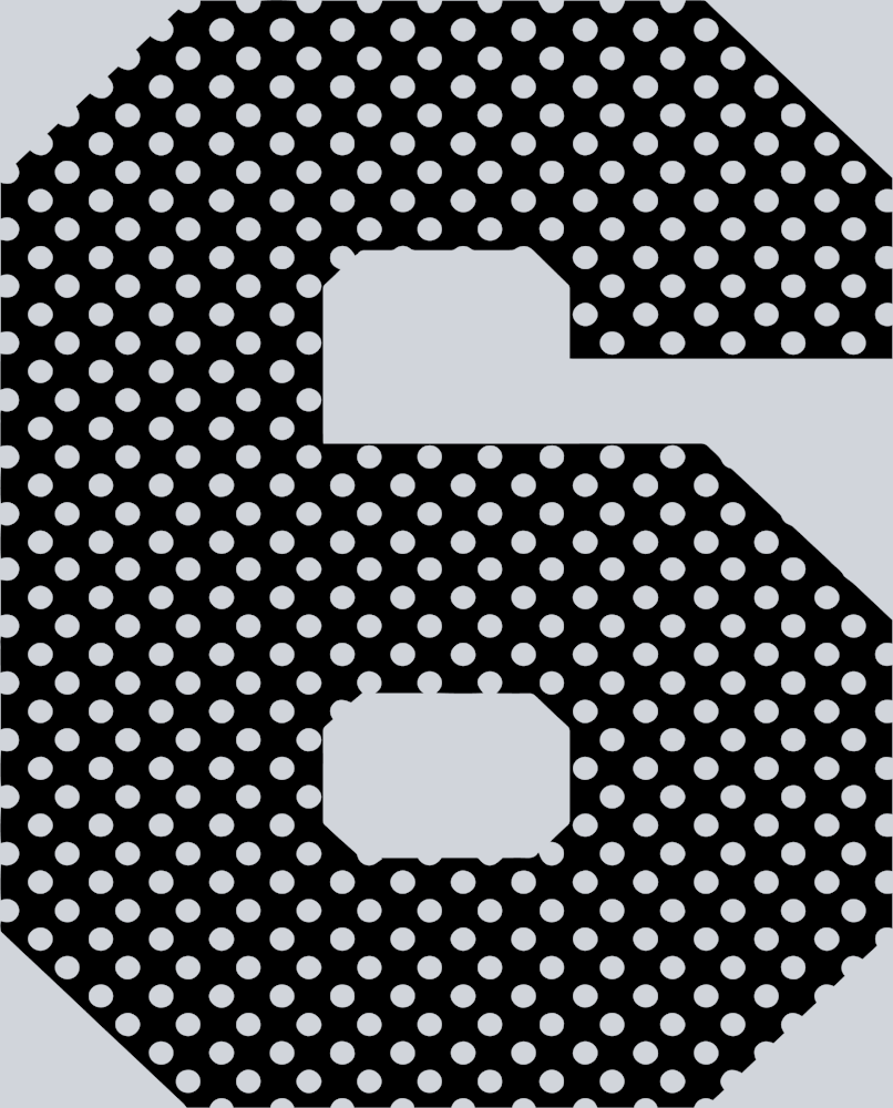 Jersey Number 6 Venthole - STK03309