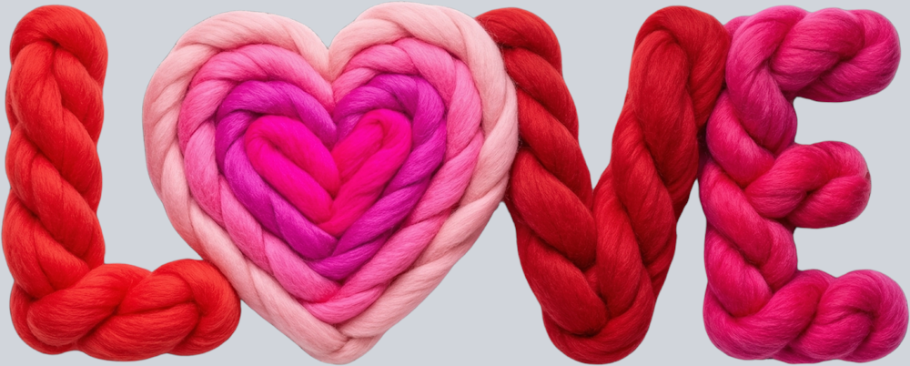 LOVE Faux Yarn 2 - STK07675