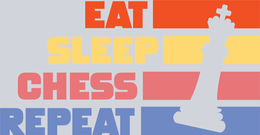 Games Eat Sleep Chess Repeat - STK02204