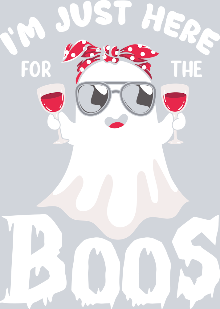 Halloween I'm Just Here For The Boos - STK02486