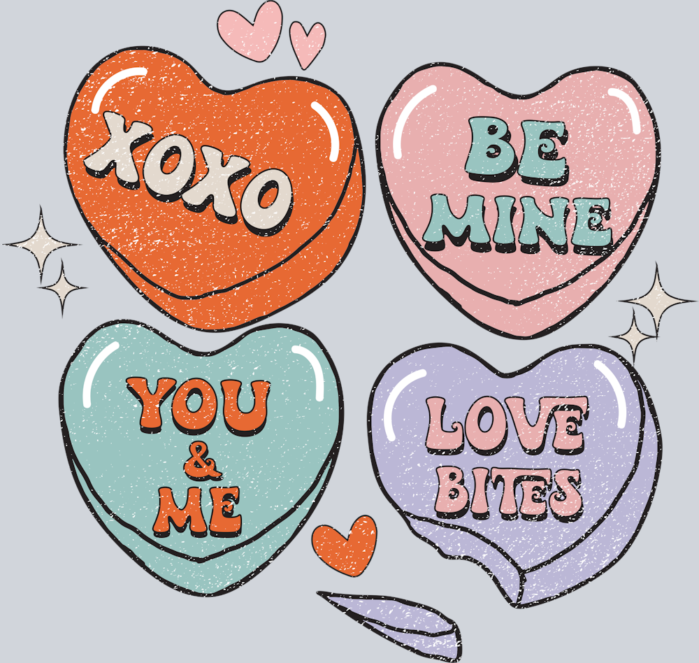 Retro Candy Heart - STK05188