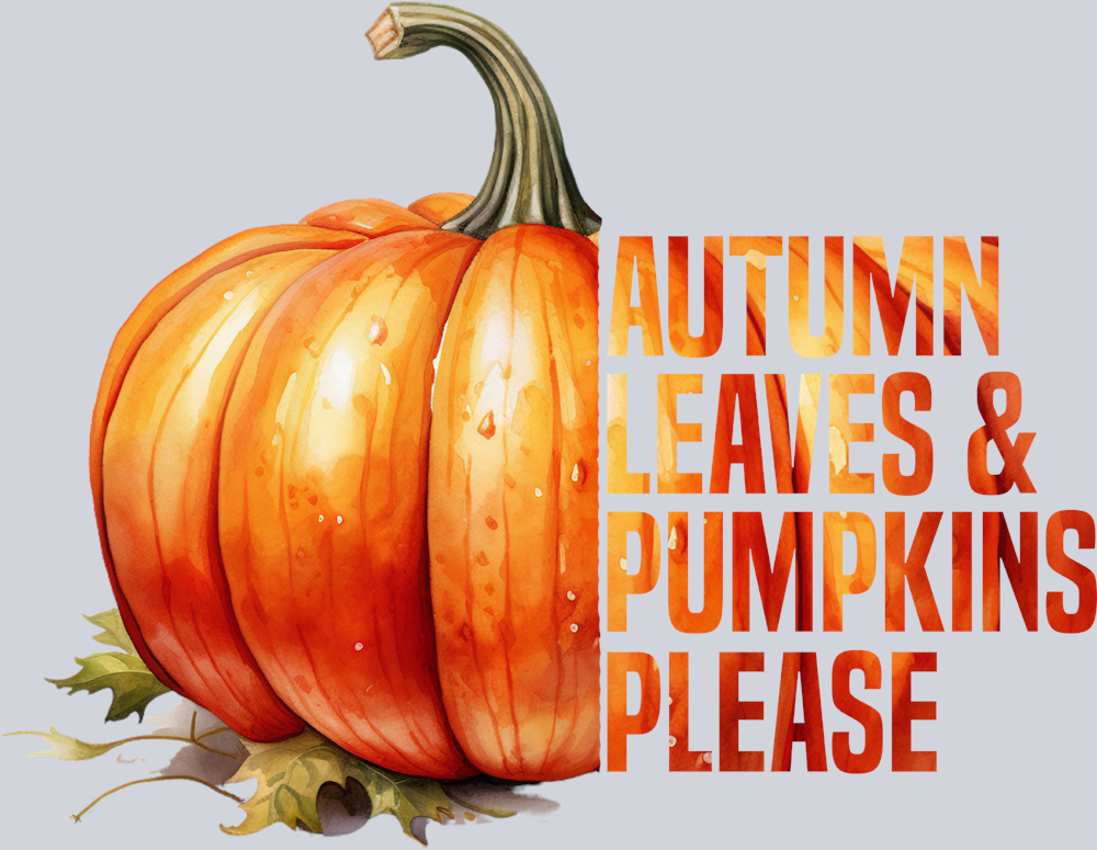Autumn Leaves And Pumpkins Please 3 - STK07126