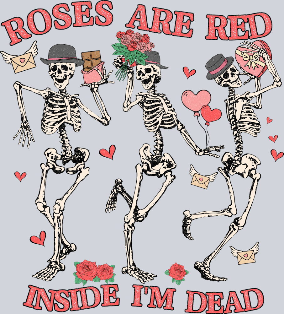 Skeleton Roses Dead - STK05517