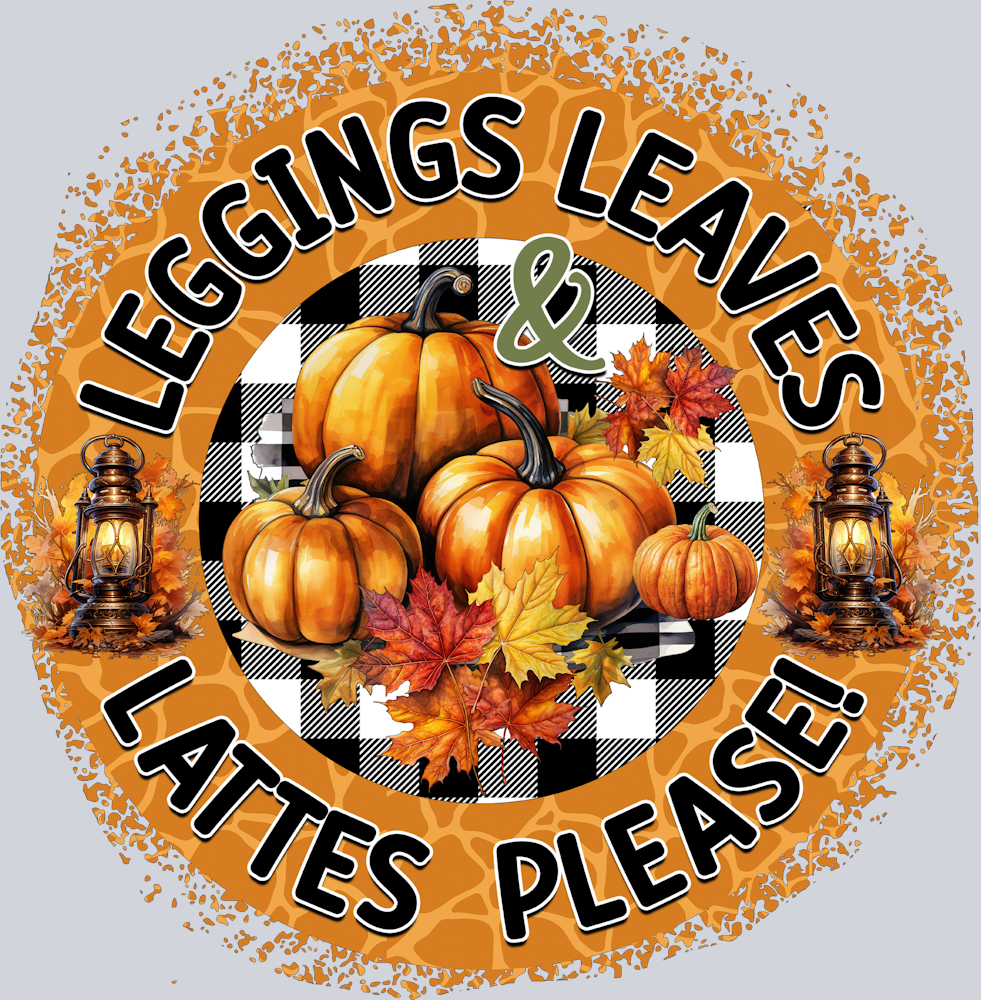 Leggings Leaves Lattes Please 2 - STK07223