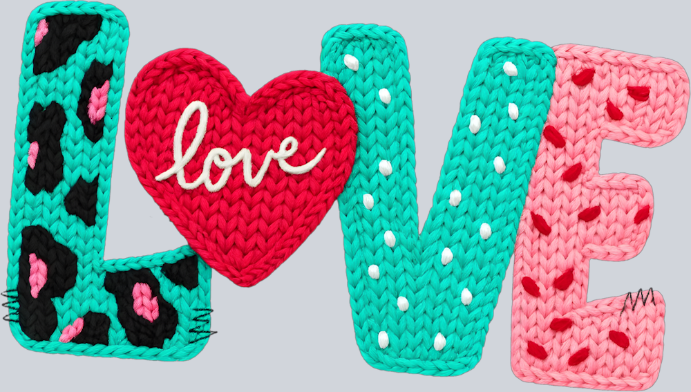 Love Faux Yarn Tiff Blue - STK07633