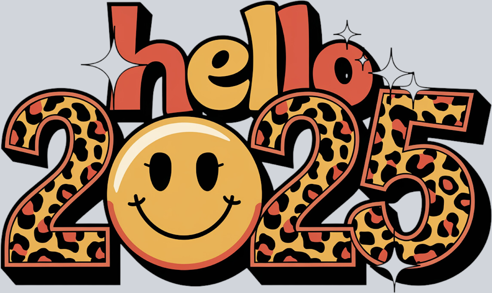 Hello 2025 Smiley - STK02677