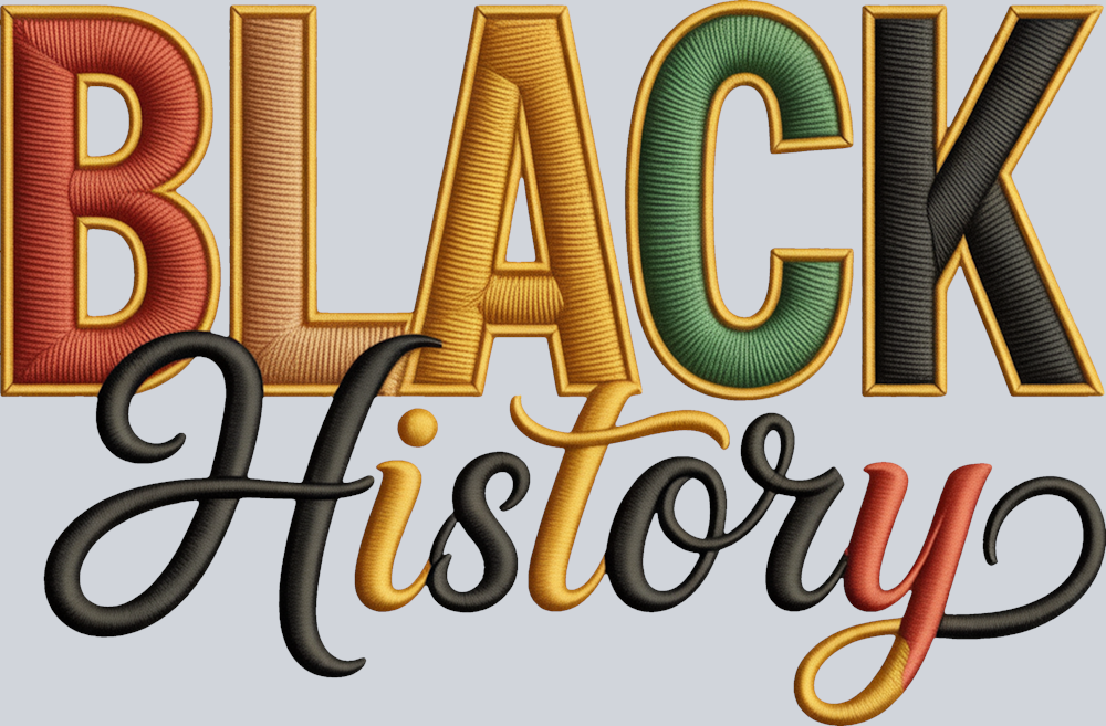 Black History Embroidery 2 - STK07552