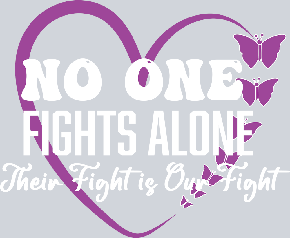 No One Fights Alone Their Fight Is Our Fight Domestic Violence Awareness - STK07420