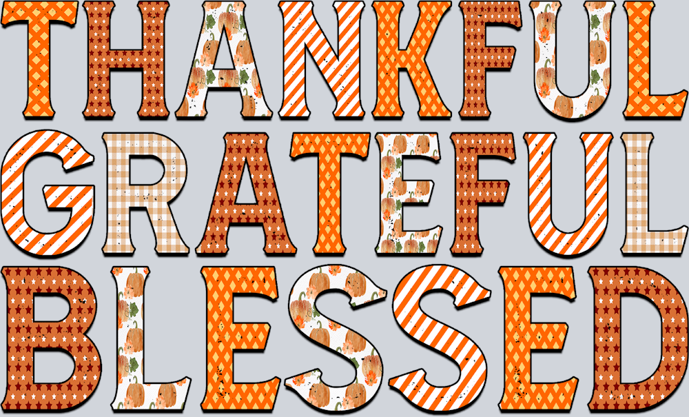 Thankful Grateful Blessed - STK07096
