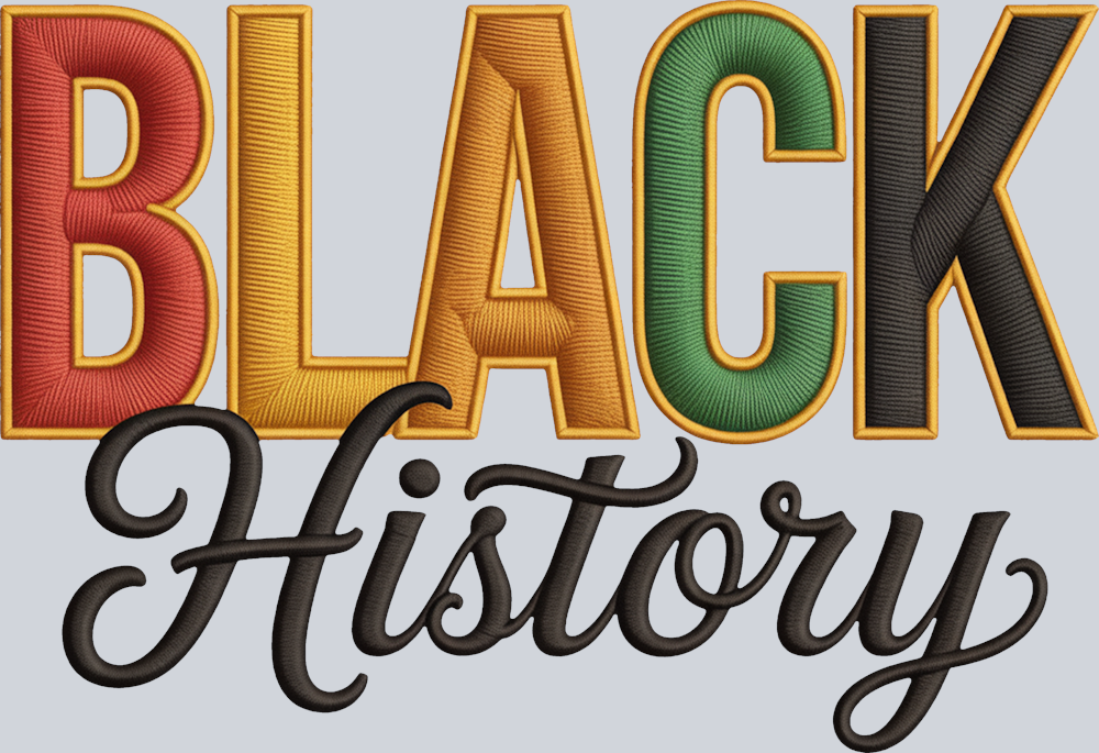 Black History Embroidery 1 - STK07551