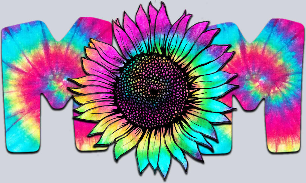 Mom Tie Dye Sunflower - STK04329