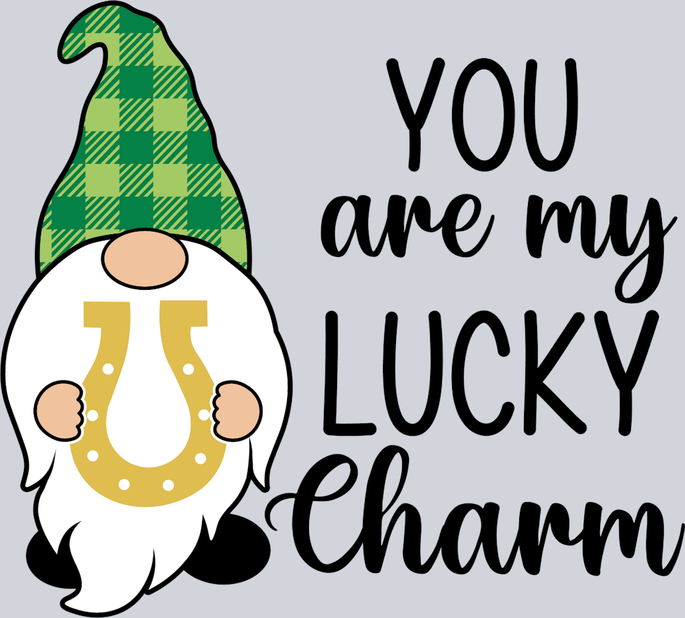 Gnome Lucky Charm Horseshoe - STK02312