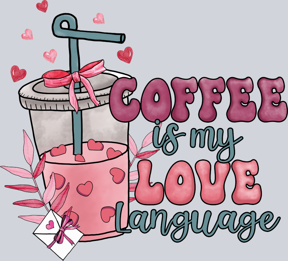 Coffee Love Language Hearts - STK01411
