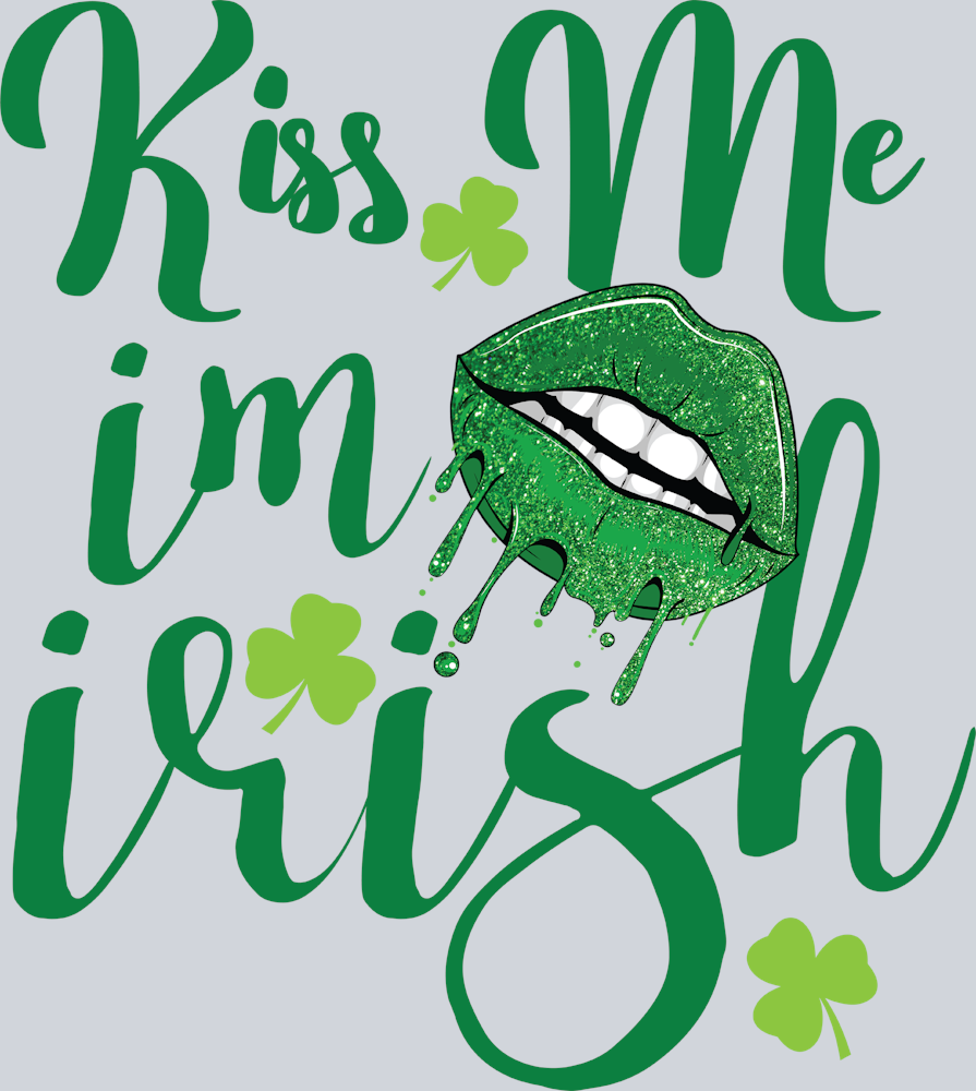 Lucky Kiss Me I'm Irish Lips - STK03863