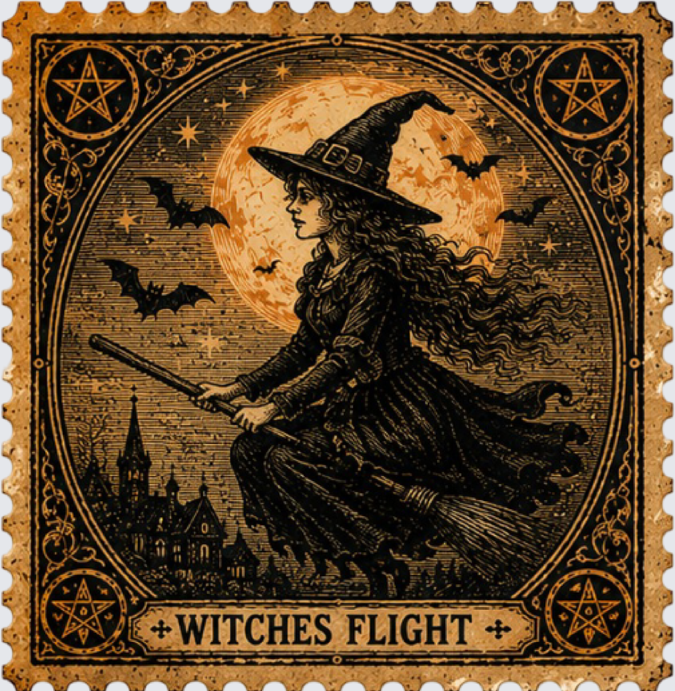 Witches Flight Stamp - STK08364