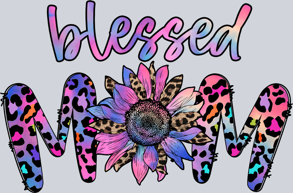 Blessed Mom Leopard Purple - STK01019