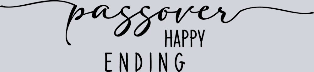 Passover Happy Ending Black - STK04692