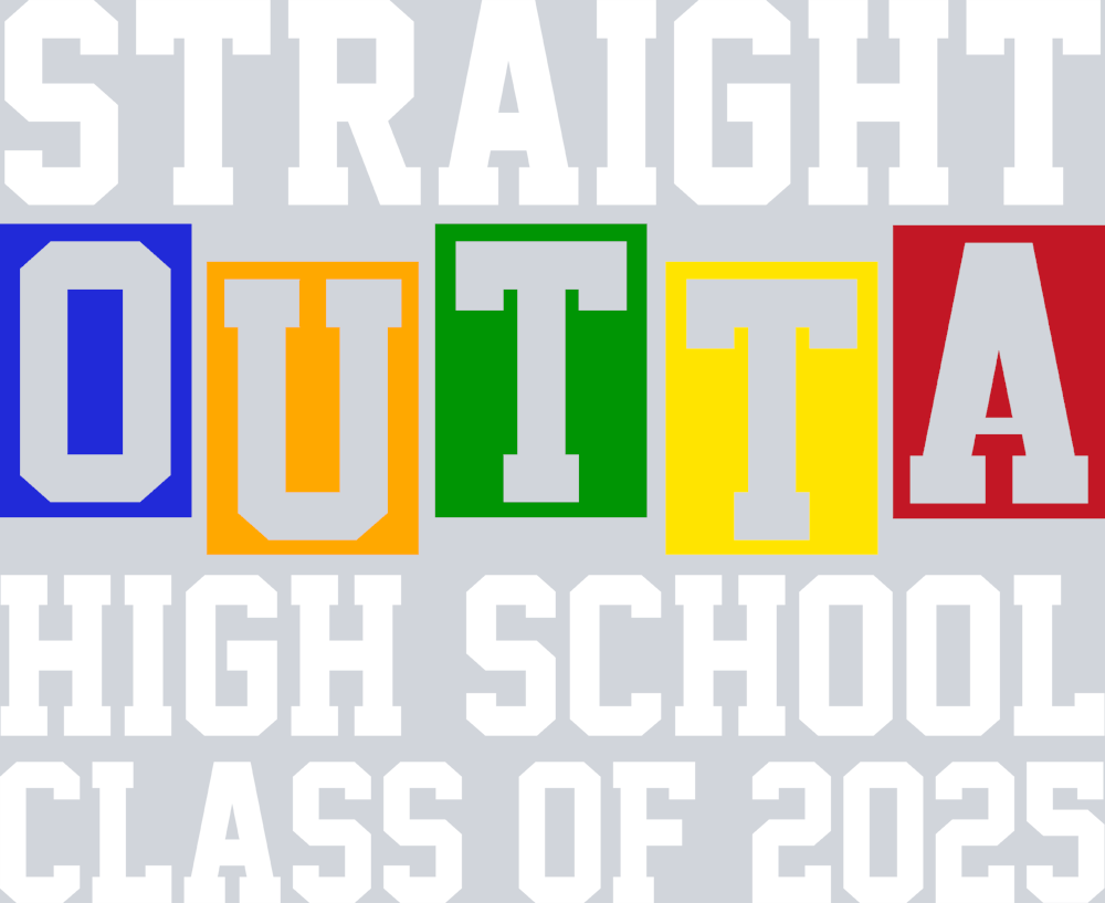 Straight Outta Highschool White - STK05825