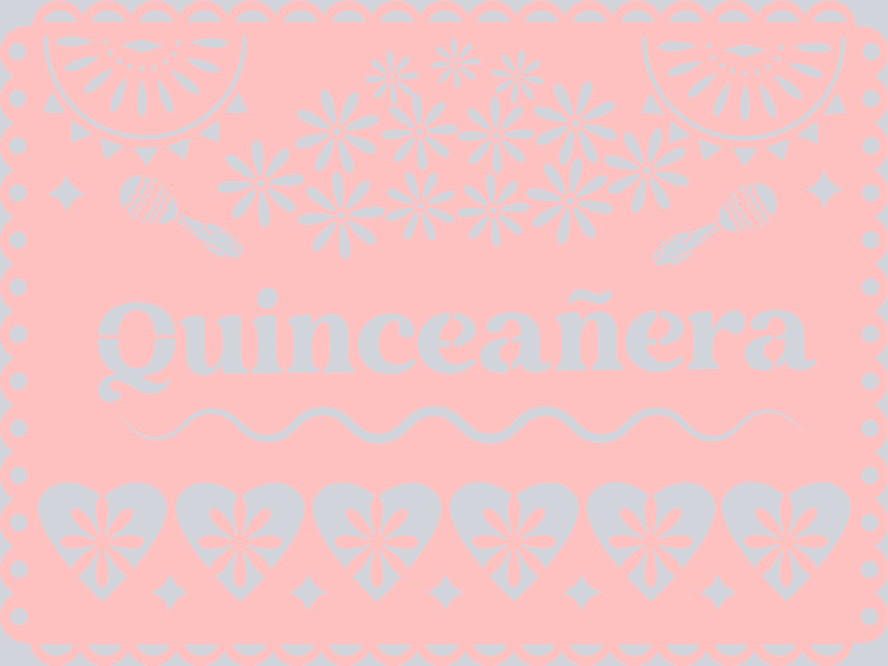 Papel Picado Quinceaera 2 - STK06919