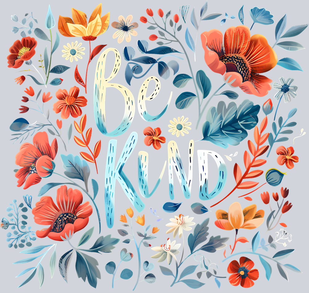 Be Kind 3 Floral - STK00470