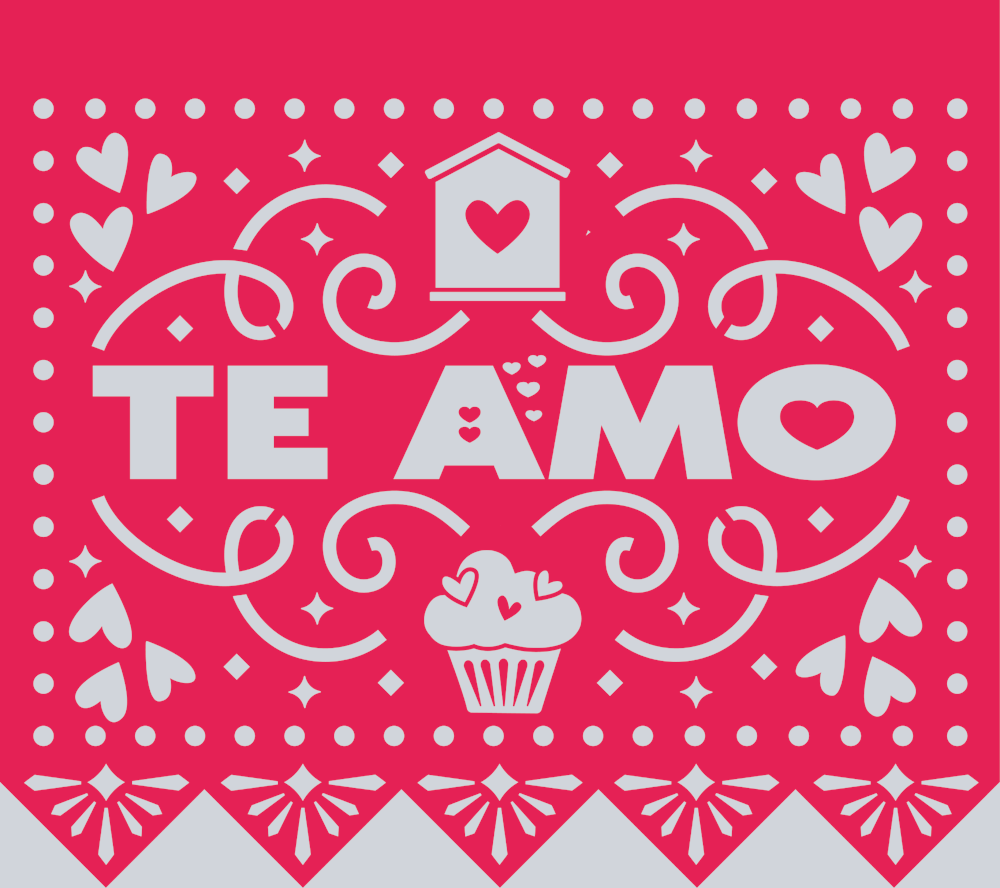 Papel Picado Te Amo - STK04682