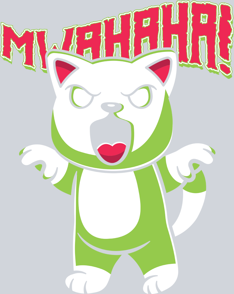 Halloween Mwahaha Cat - STK02493