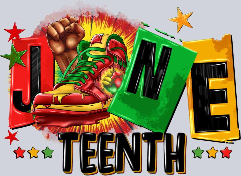 Juneteenth Sneaker Stars - STK03411