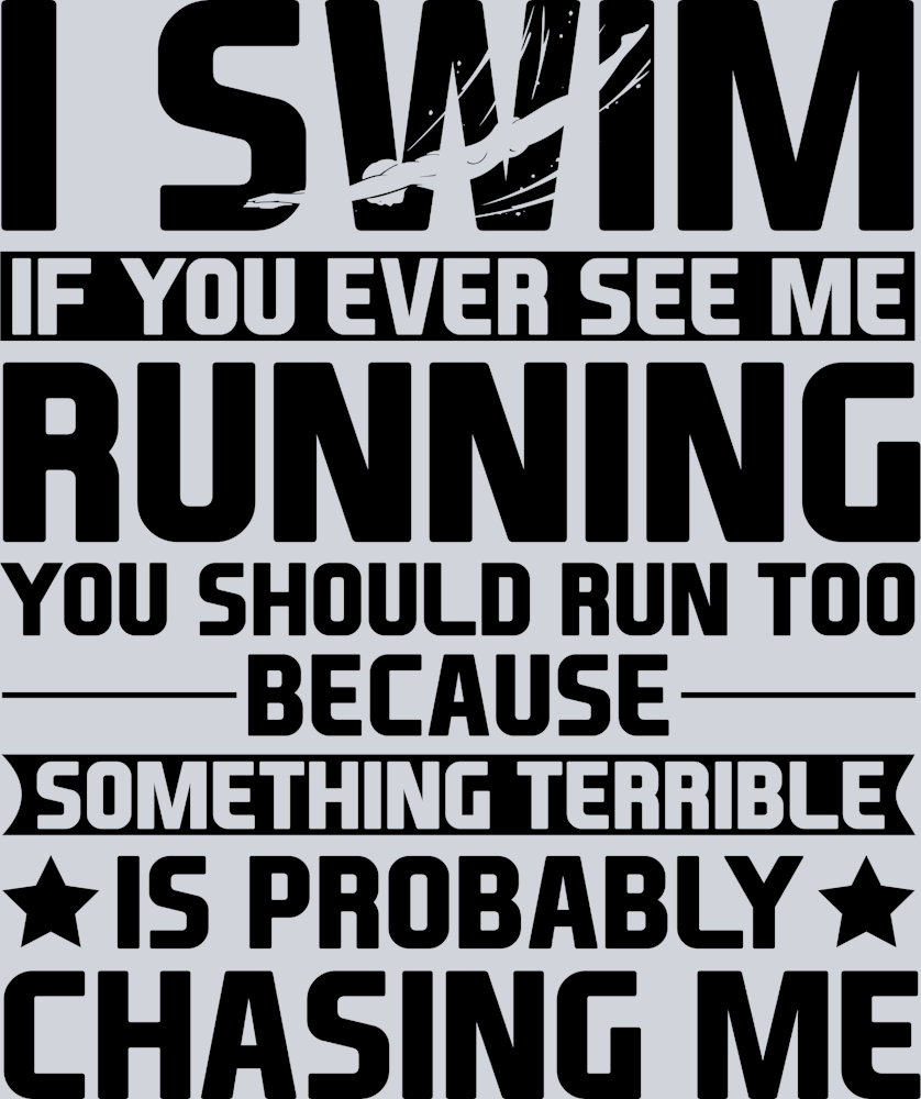 Sports If You Ever See Me Running Black - STK05702