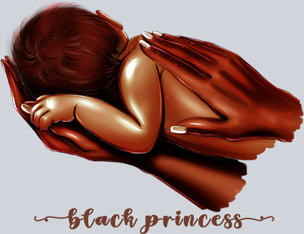 Black Princess Baby Girl - STK00910