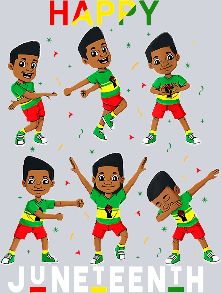 Happy Juneteenth Dancing Boy - STK02576