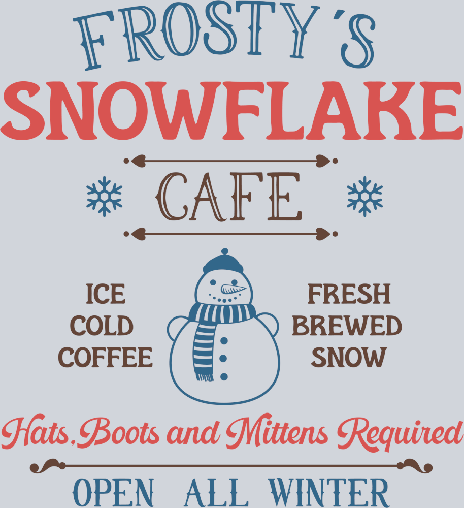 Vintage Frostys Snowflake Cafe - STK06322