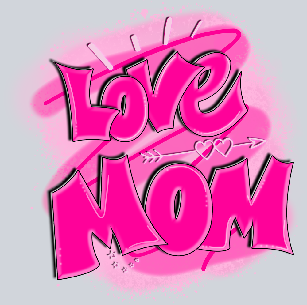 Love Mom Graffiti - STK03769