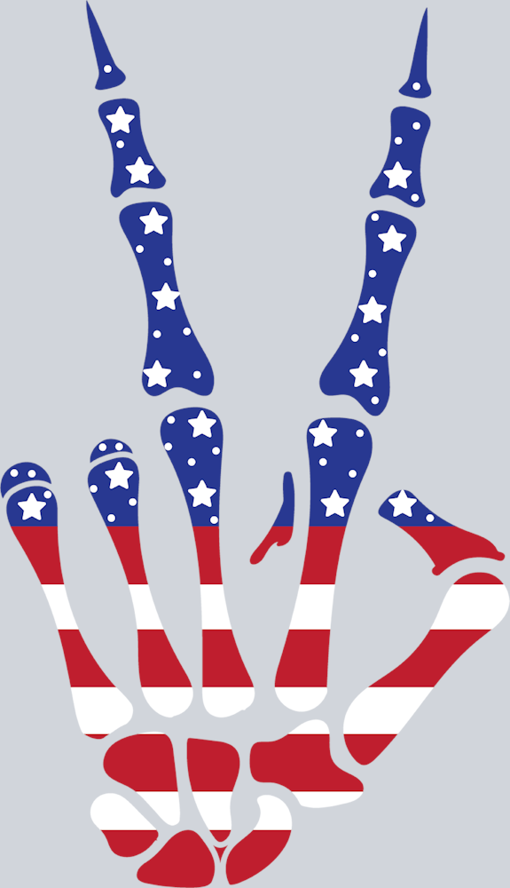 Skeleton Memorial Day Victory Flag - STK05508