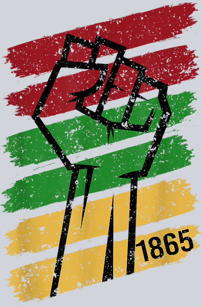 Juneteenth 1865 Grunge Stripes - STK03345