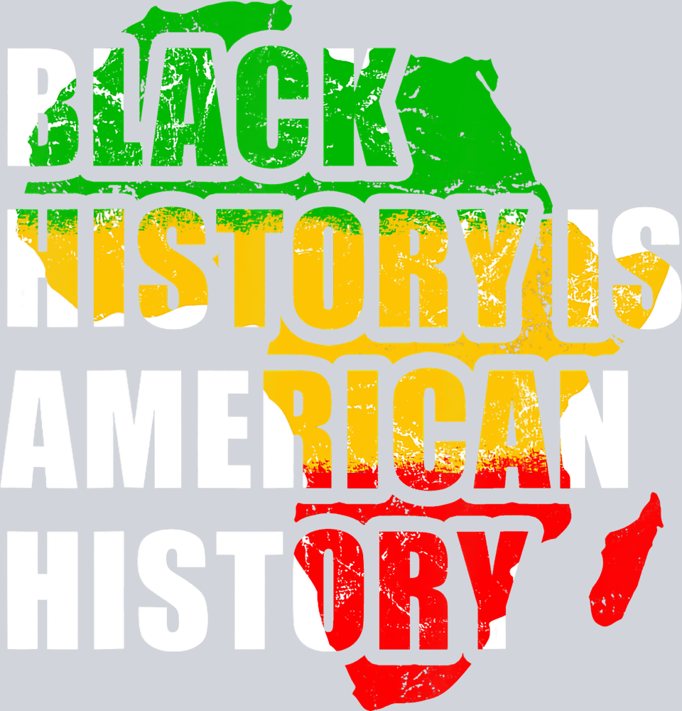 Black History Is American History Outline Africa - STK00726