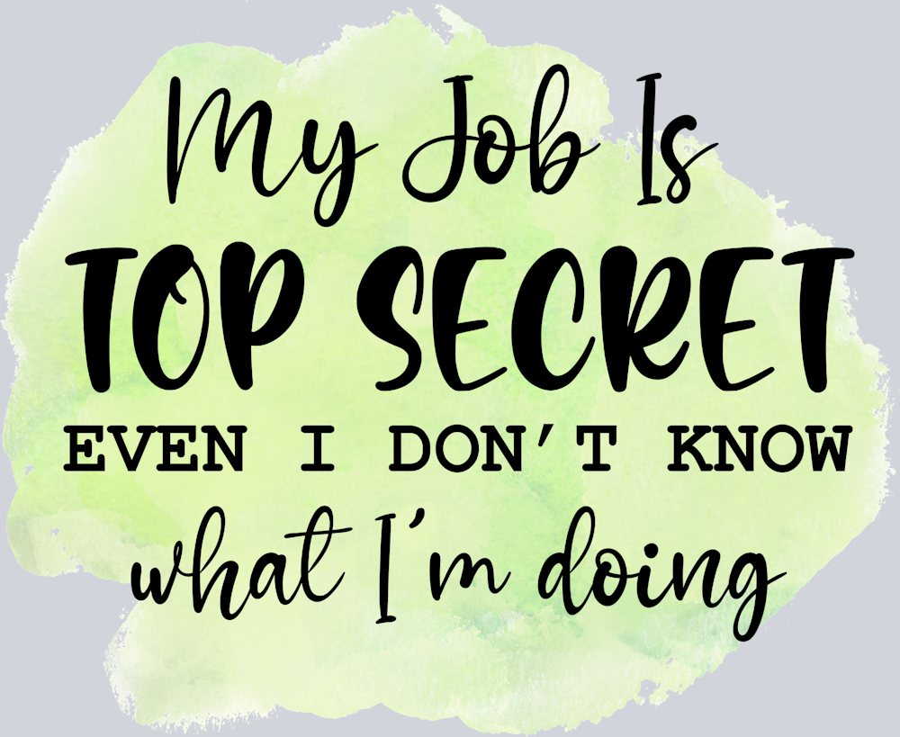Sarcasm Top Secret Job - STK05358